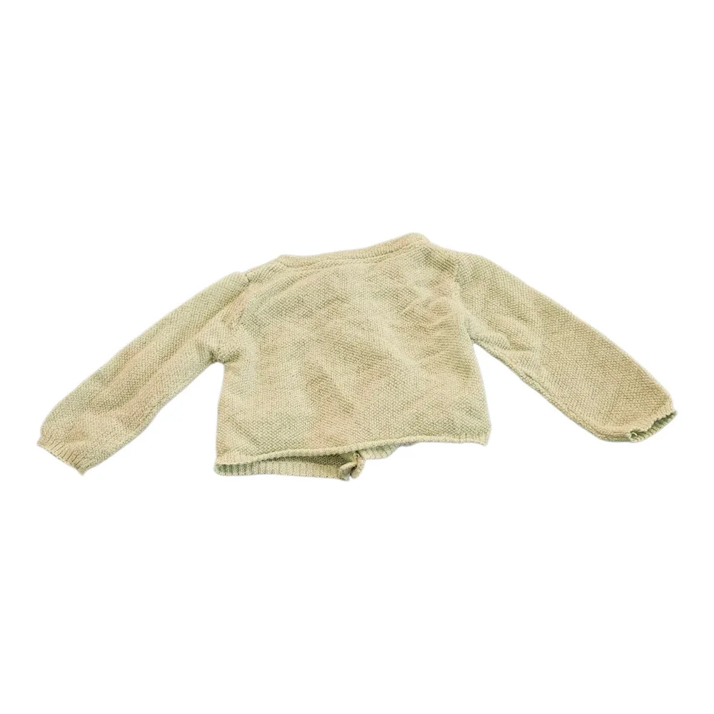 Carter's Child Size 6M Green Knit Long Sleeve Button Up Sweater
